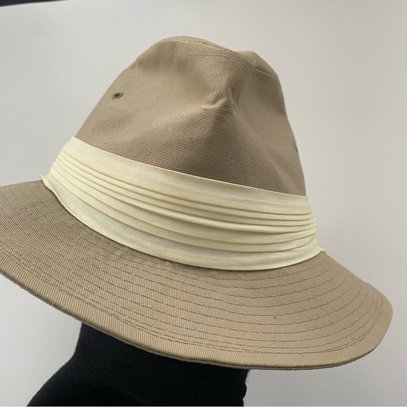 Vintage Lee Fedora Hat Men’s Tan Union Made In USA Size Medium - Picture 4 of 10